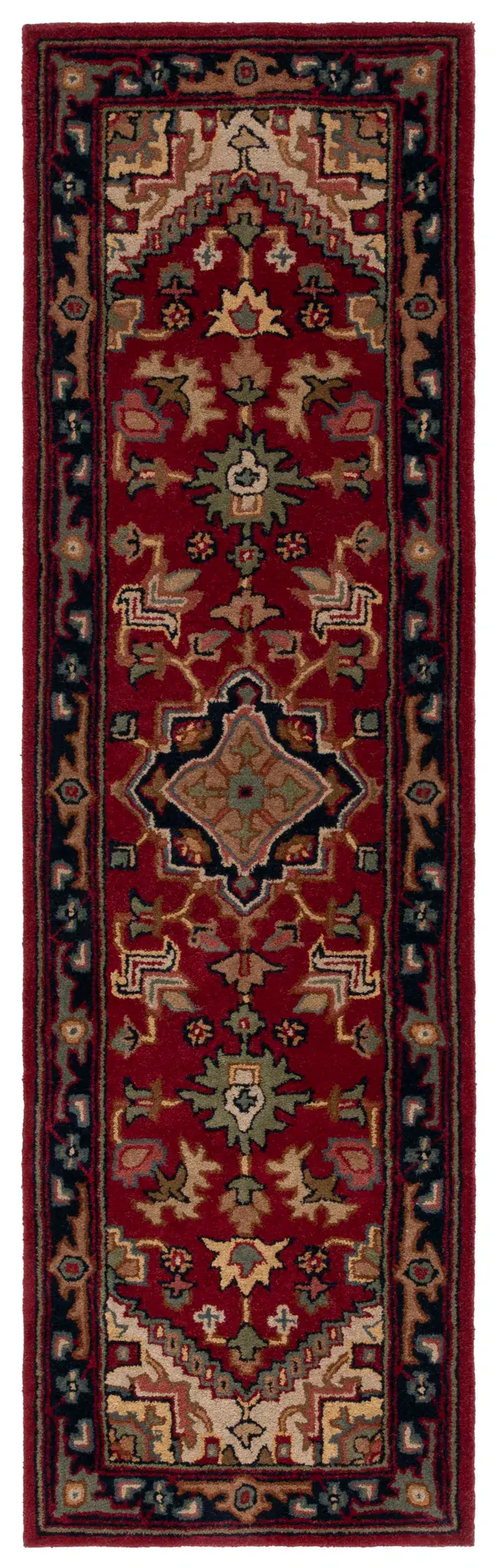 Classic Diamond Medallion Hand-Tufted Wool Rug