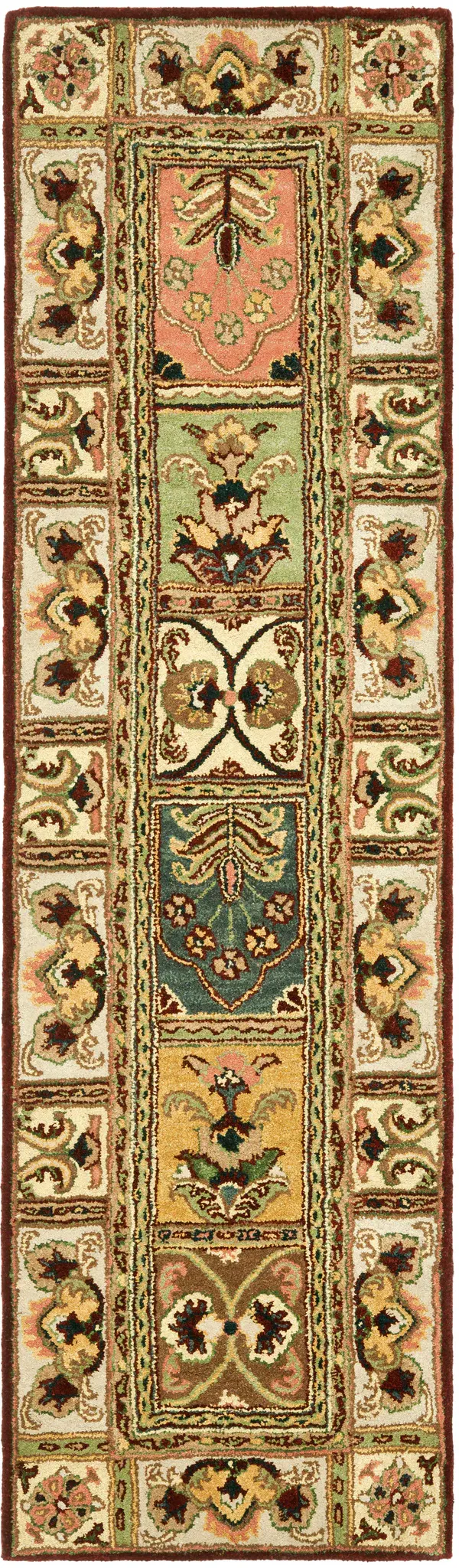 Classic Traditional Panel Hand-Tufted Wool Rug