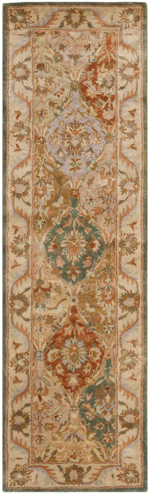 Classic Traditional Ogee Hand-Tufted Wool Rug