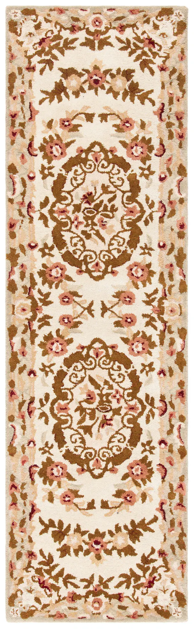 Classic Scroll Medallion Hand-Tufted Wool Rug