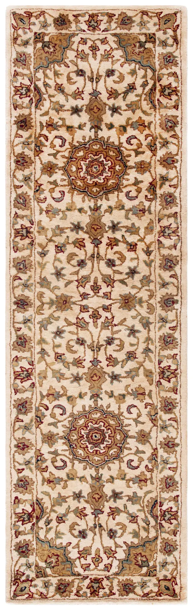 Classic Double Medallion Hand-Tufted Wool Rug