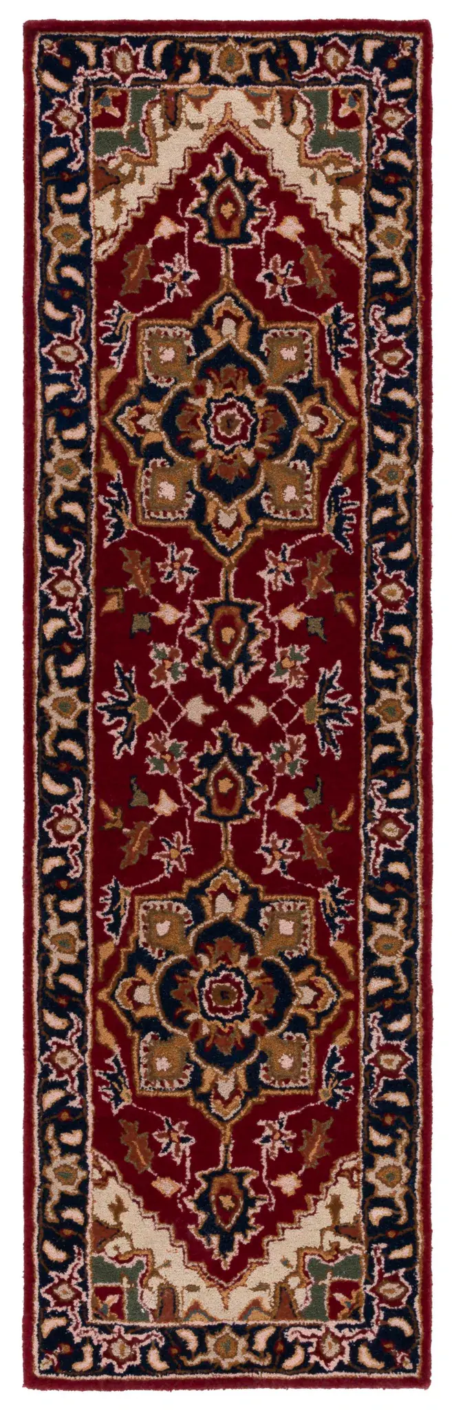 Classic Traditional Medallion Hand-Tufted Wool Rug