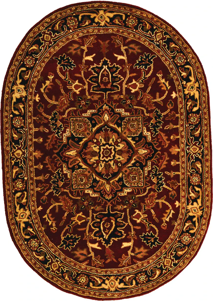 Classic Traditional Medallion Hand-Tufted Wool Rug