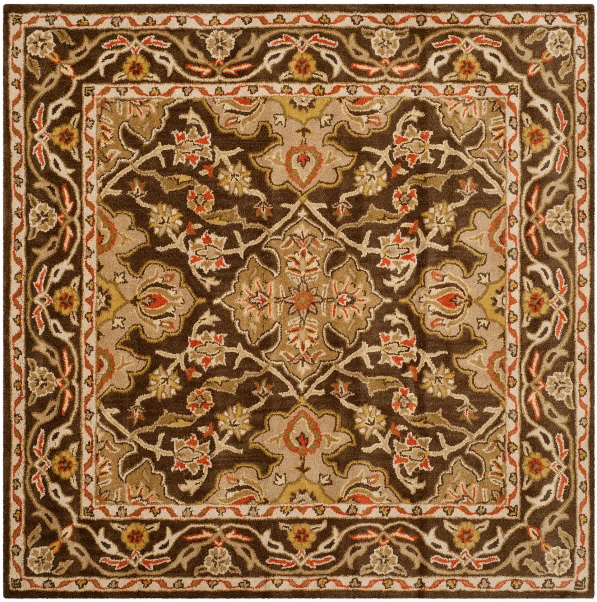Classic Medallion Floral Hand-Tufted Wool Rug