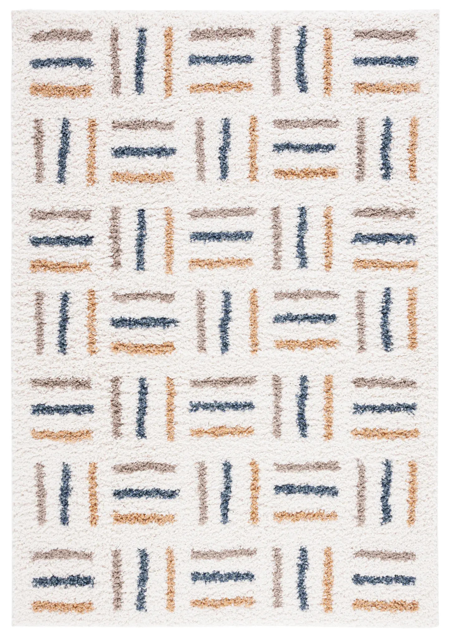 Calico Basketweave Shag Rug