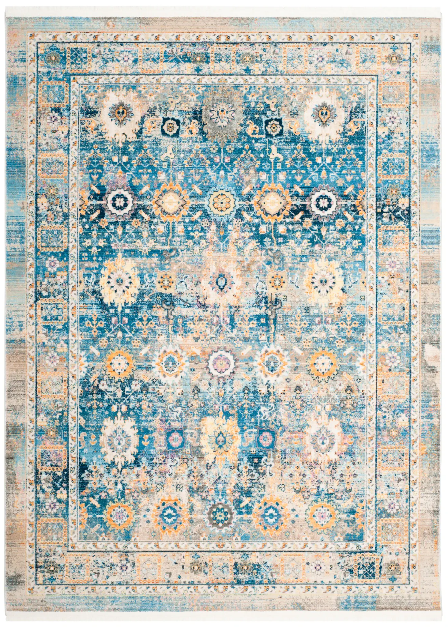 Claremont Floral Bordered Rug