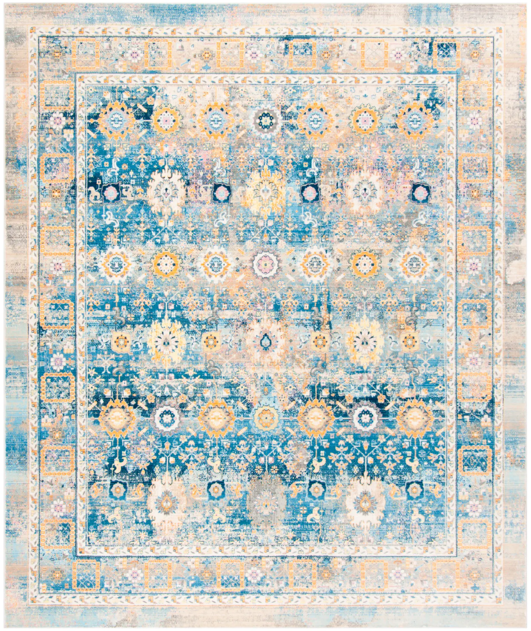 Claremont Floral Bordered Rug