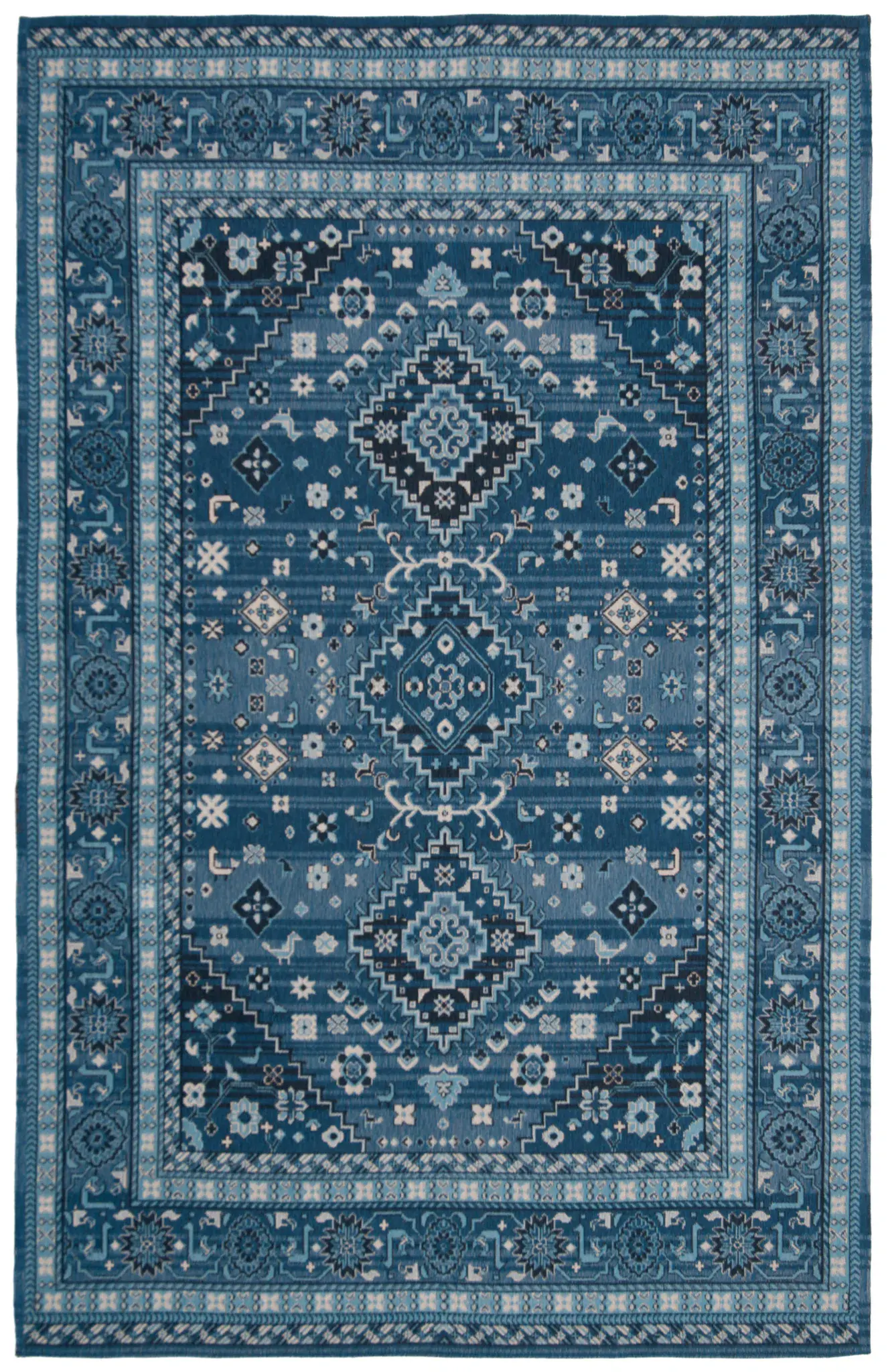 Classic Vintage Stacked Medallion Rug