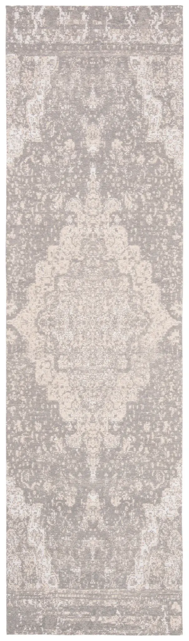 Classic Vintage Distressed Medallion Rug