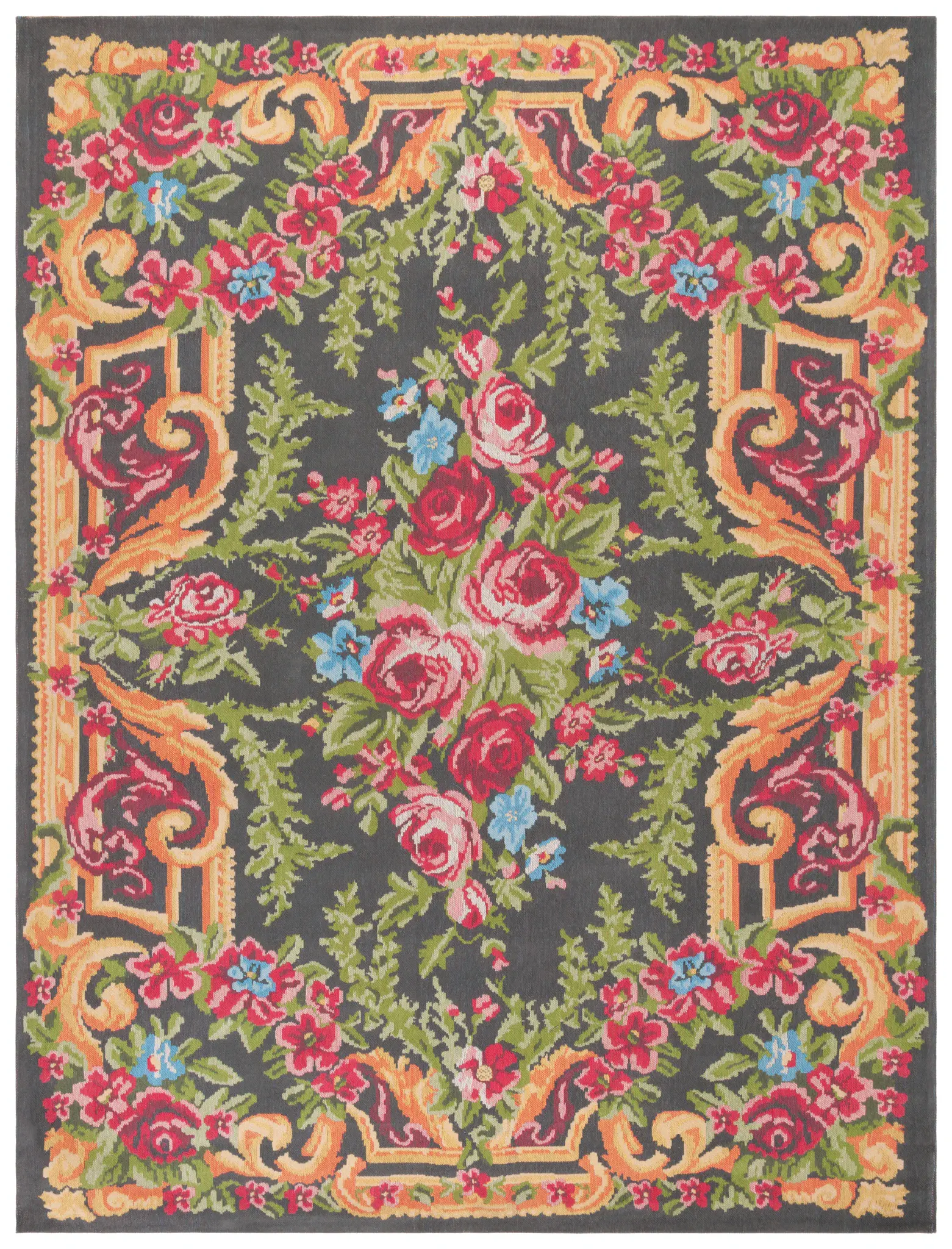 Classic Vintage Floral Rug