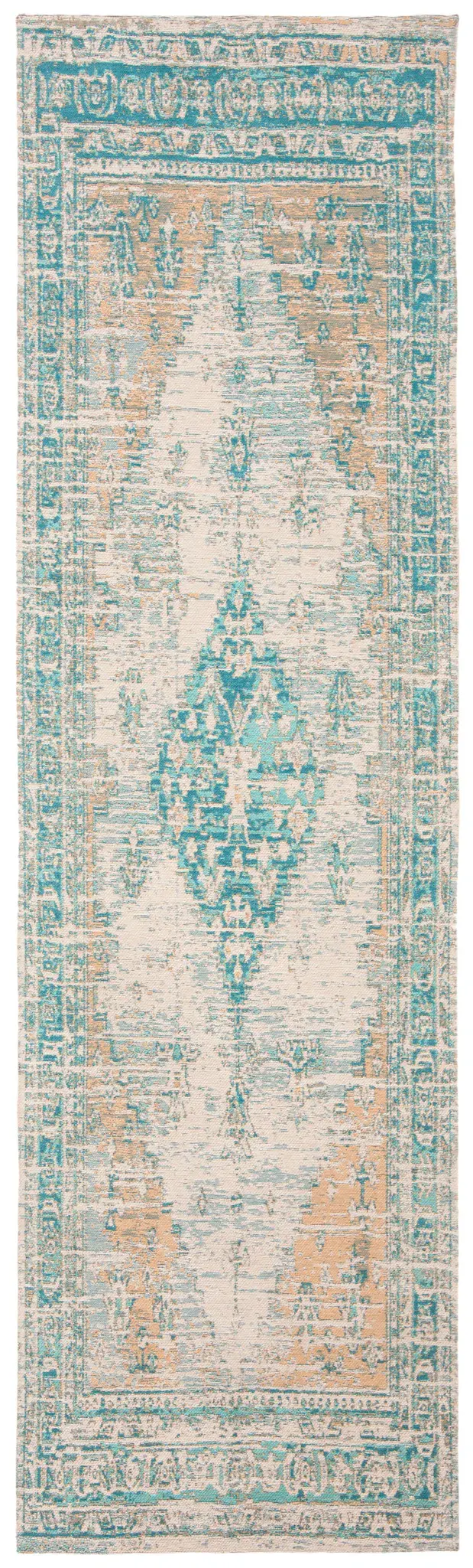 Classic Vintage Stepped Medallion Rug