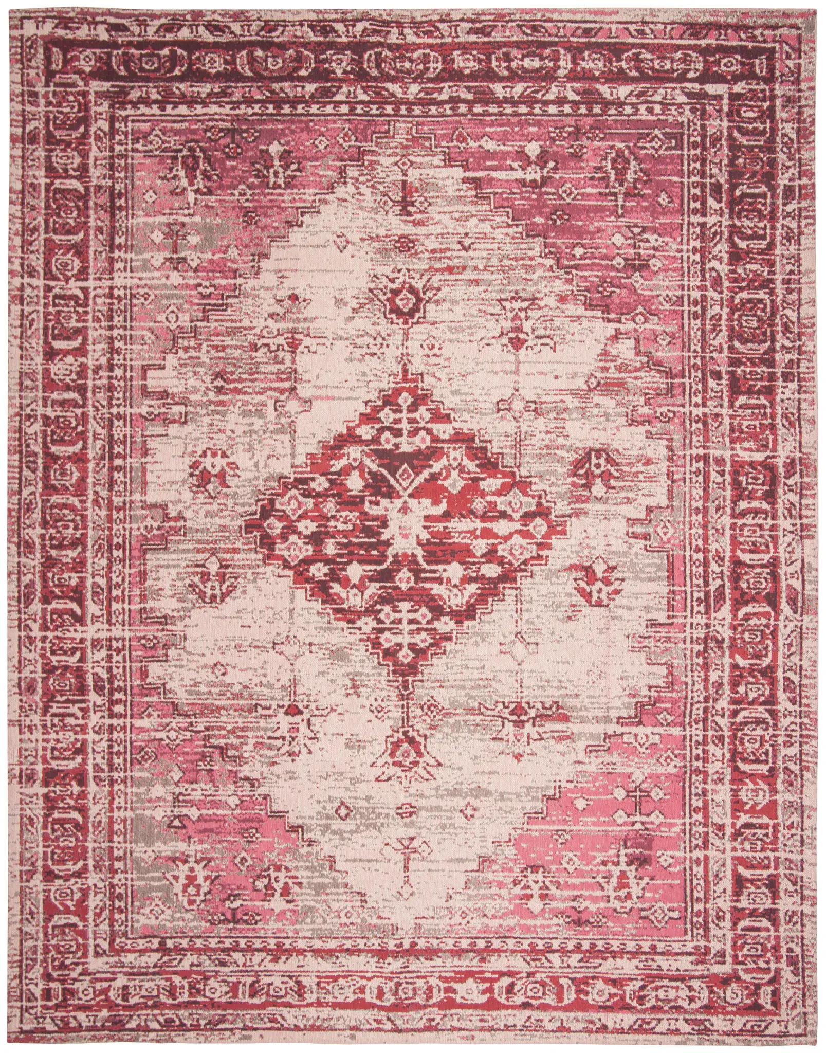 Classic Vintage Stepped Medallion Rug