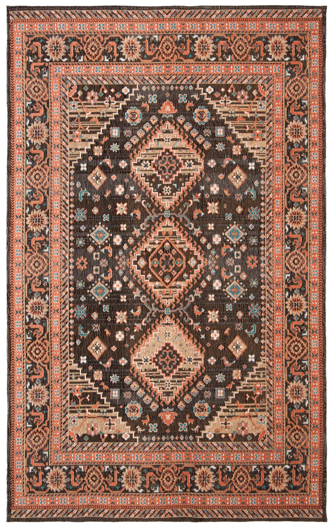 Classic Vintage Traditional Geometric Medallion Rug