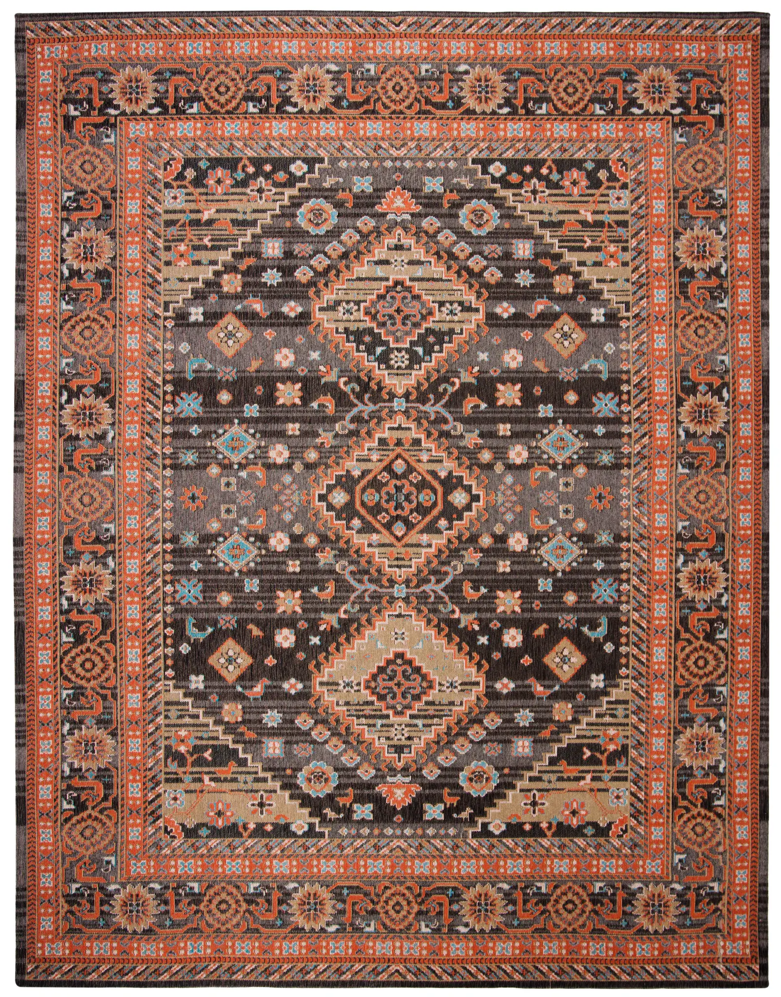 Classic Vintage Traditional Geometric Medallion Rug
