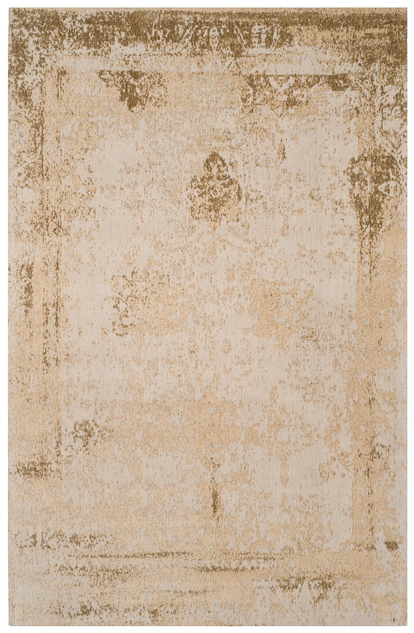 Classic Vintage Distressed Border Rug