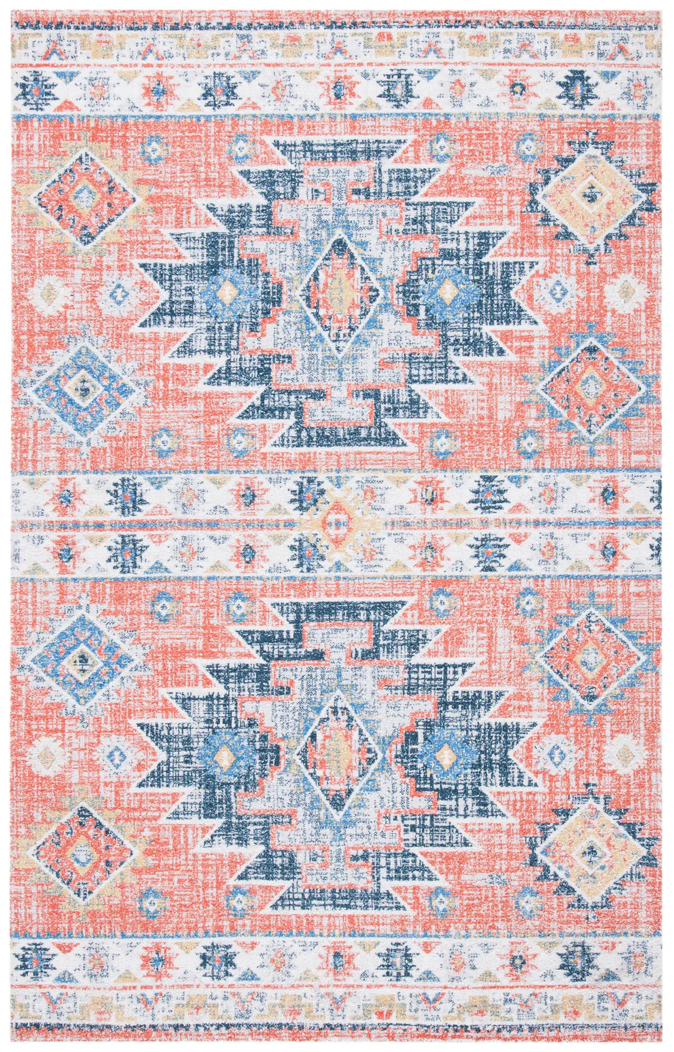 Classic Vintage Bohemian Tribal Hand-Tufted Rug
