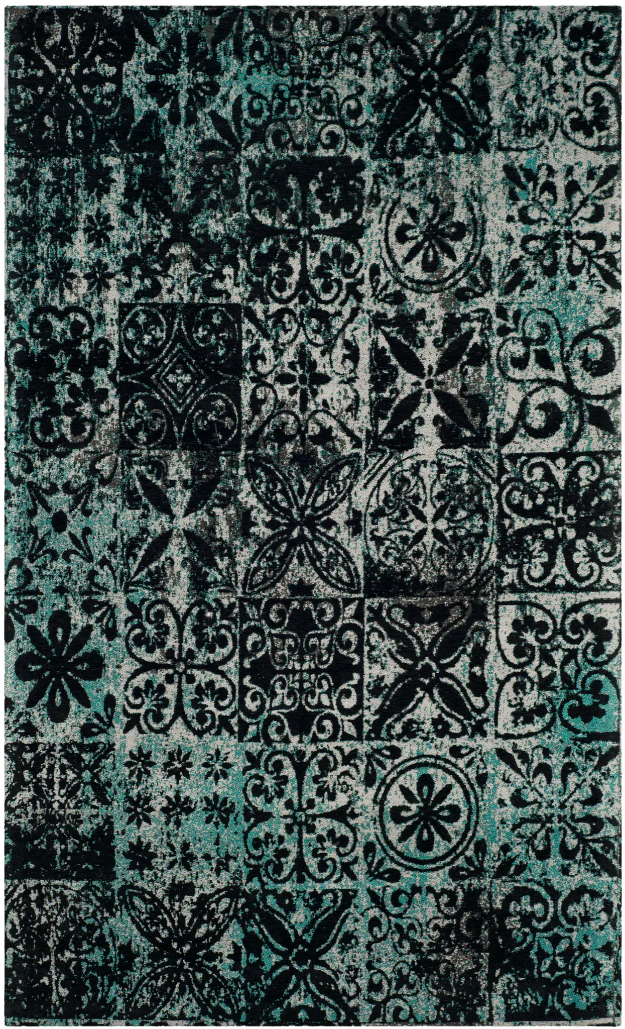 Classic Vintage Bohemian Patchwork Rug