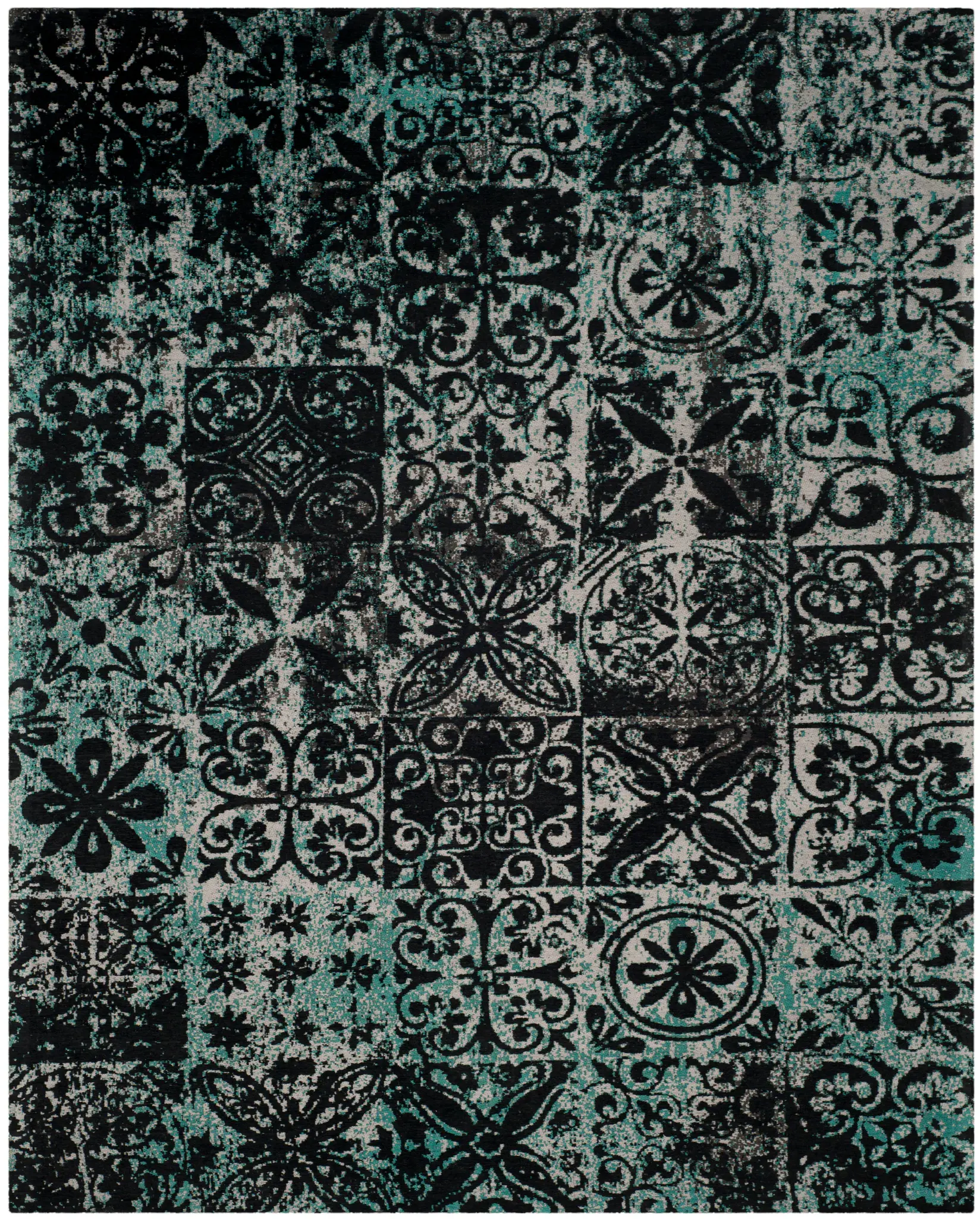 Classic Vintage Bohemian Patchwork Rug
