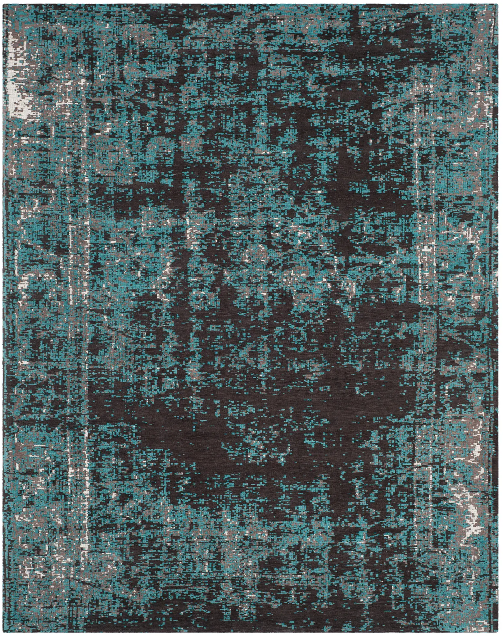 Classic Vintage Distressed Abstract Rug