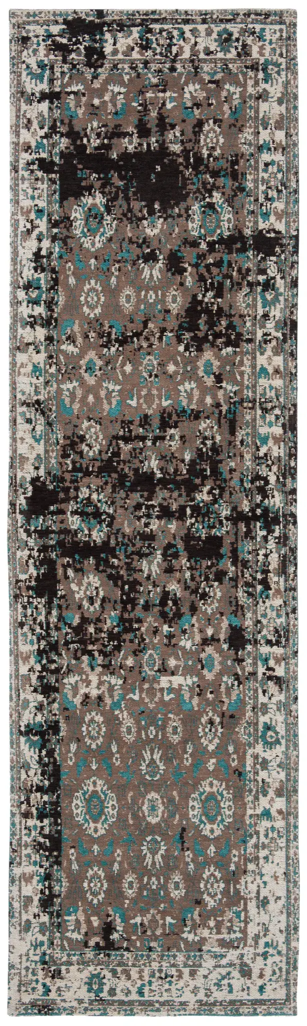 Classic Vintage Bordered Floral Rug