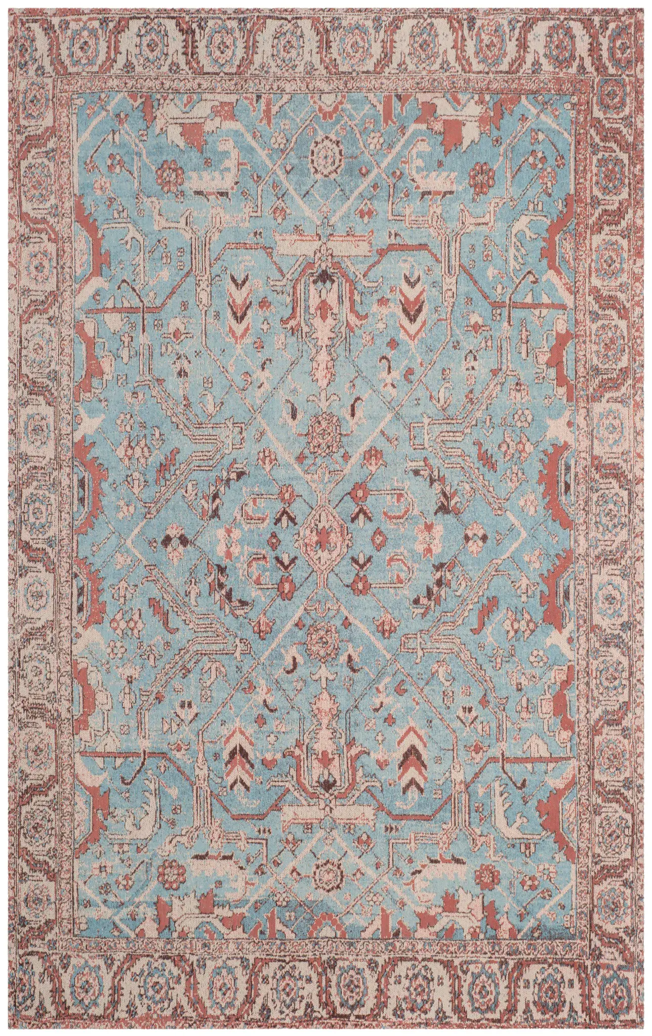 Classic Vintage Traditional Diamond Rug
