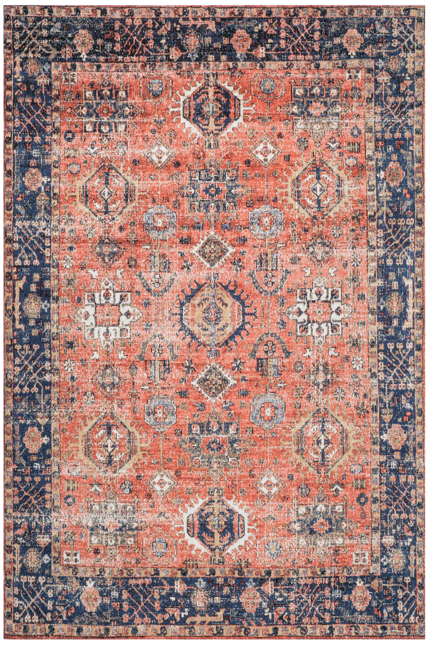 Classic Vintage Tribal Medallion Rug