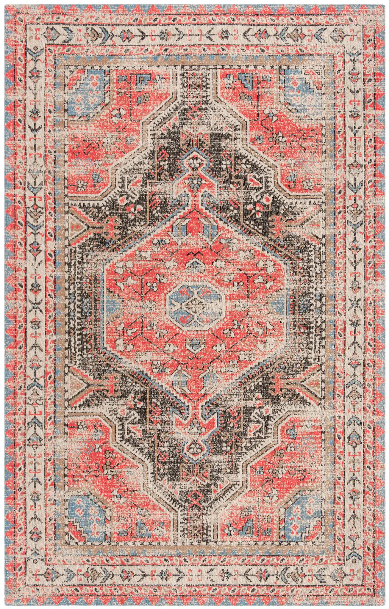 Classic Vintage Geometric Medallion Rug