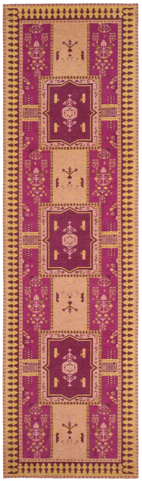 Classic Vintage Paneled Garden Rug