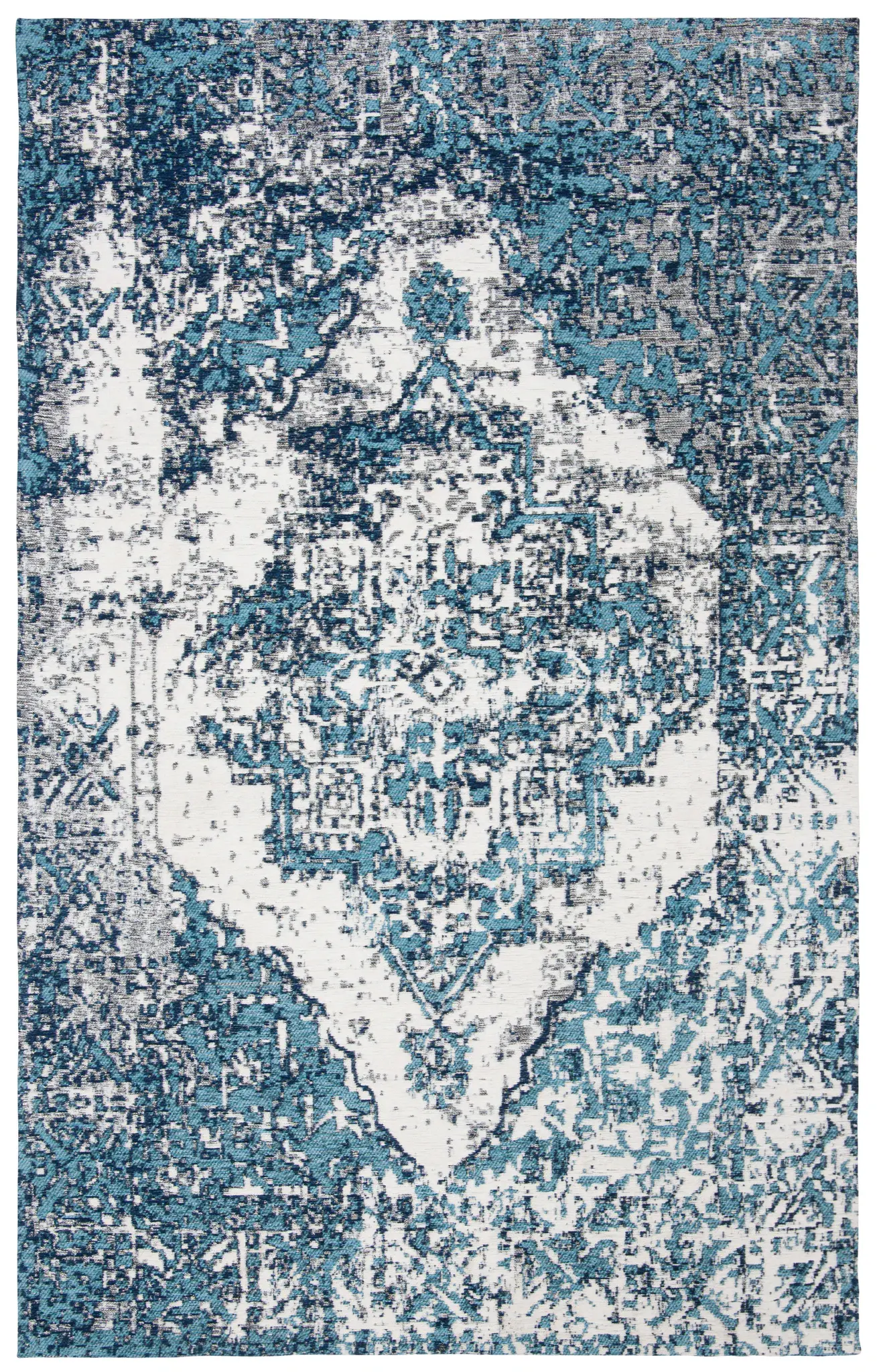 Classic Vintage Faded Medallion Rug