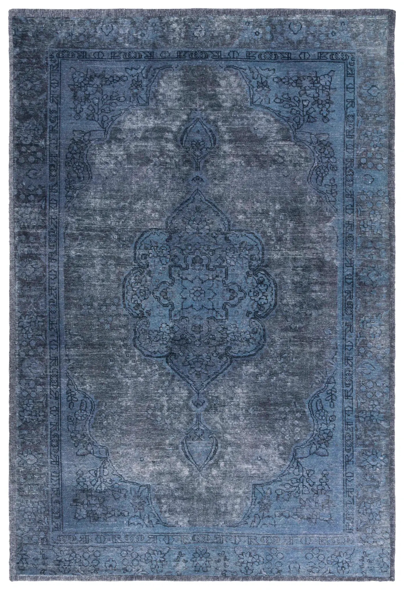 Classic Vintage Arabesque Medallion Hand-Tufted Rug