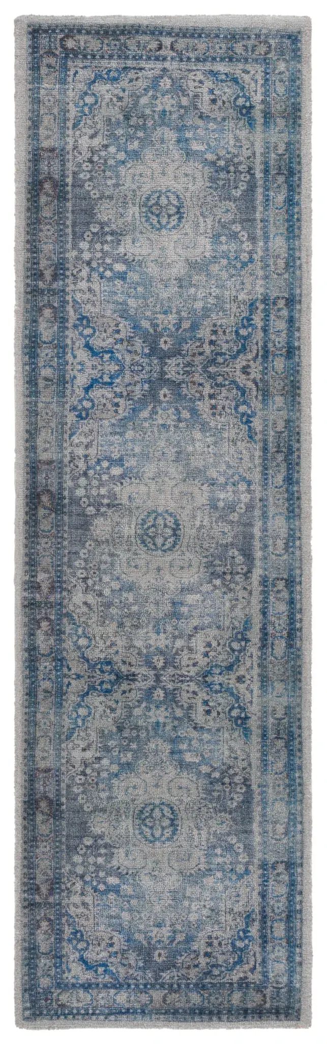 Classic Vintage Medallion Border Hand-Tufted Rug