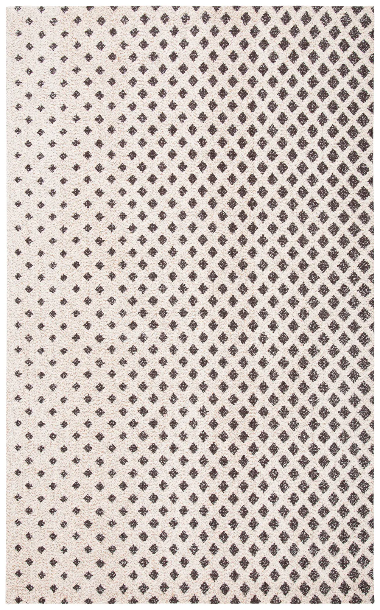 Classic Vintage Modern Diamond Hand-Woven Rug