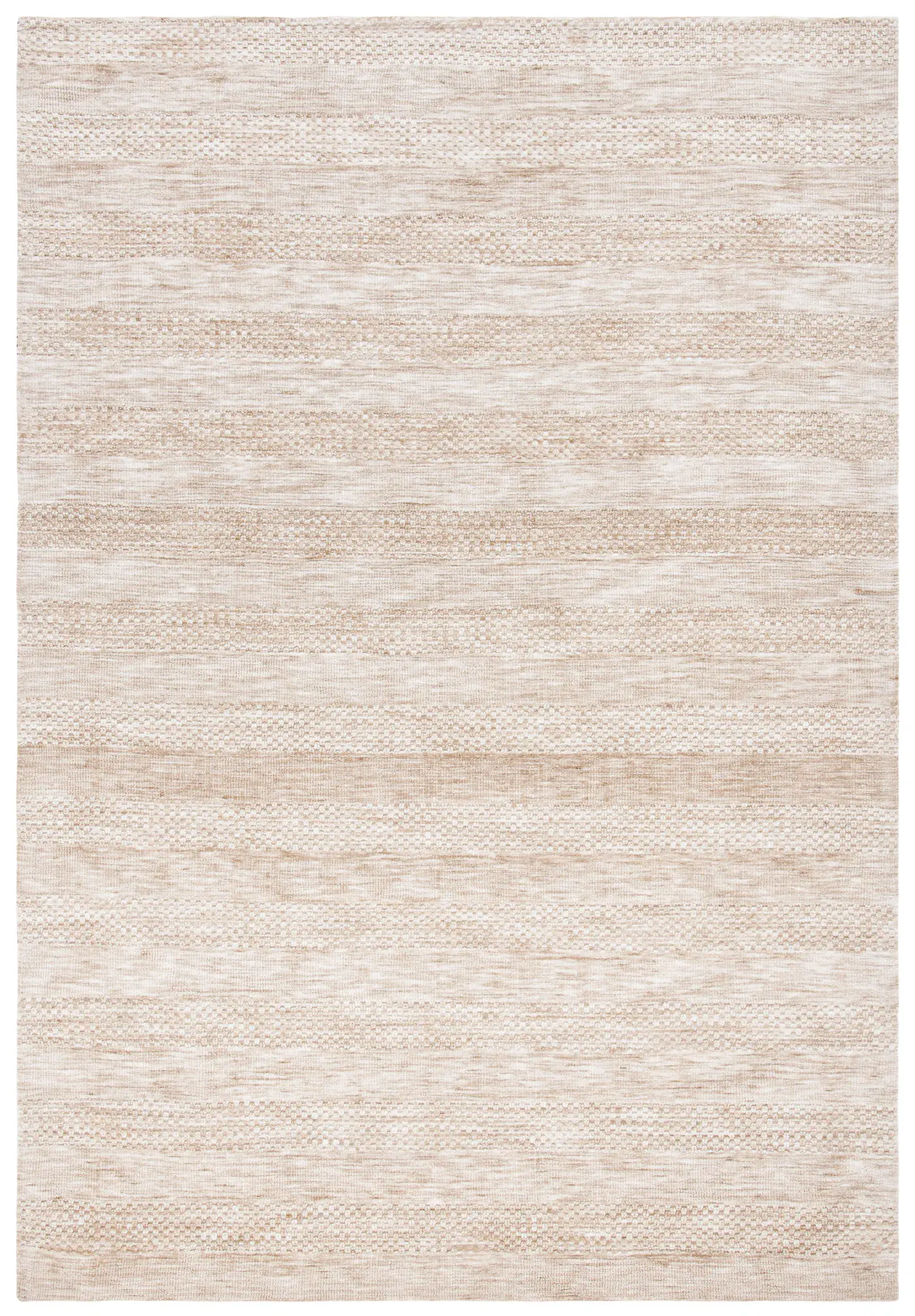 Classic Vintage Textured Stripe Hand-Loomed Rug