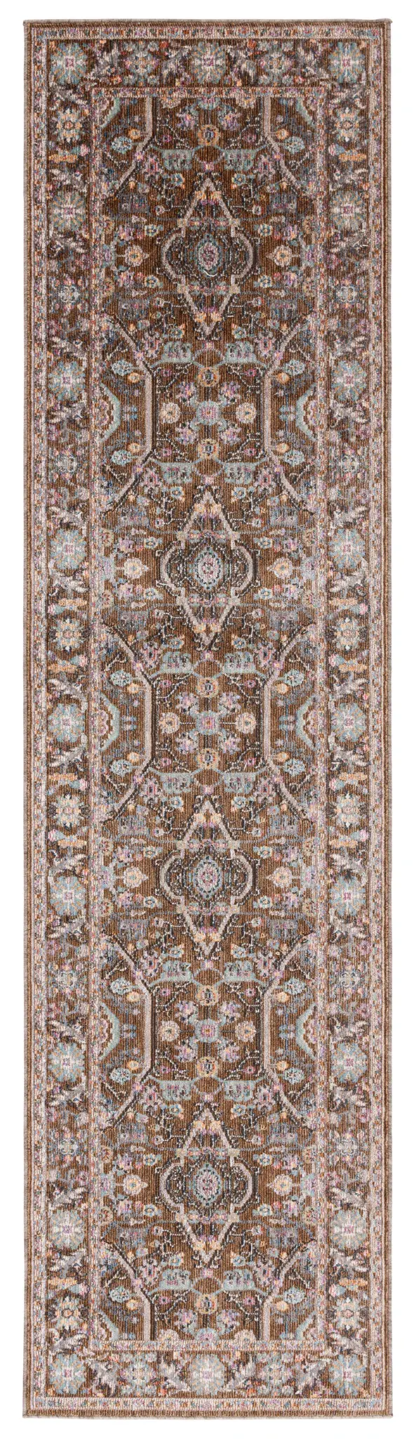 Crimson Floral Lattice Rug