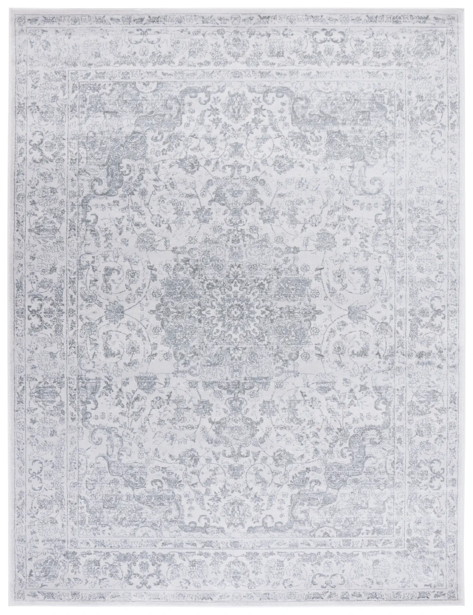 Carnegie Distressed Floral Medallion Rug