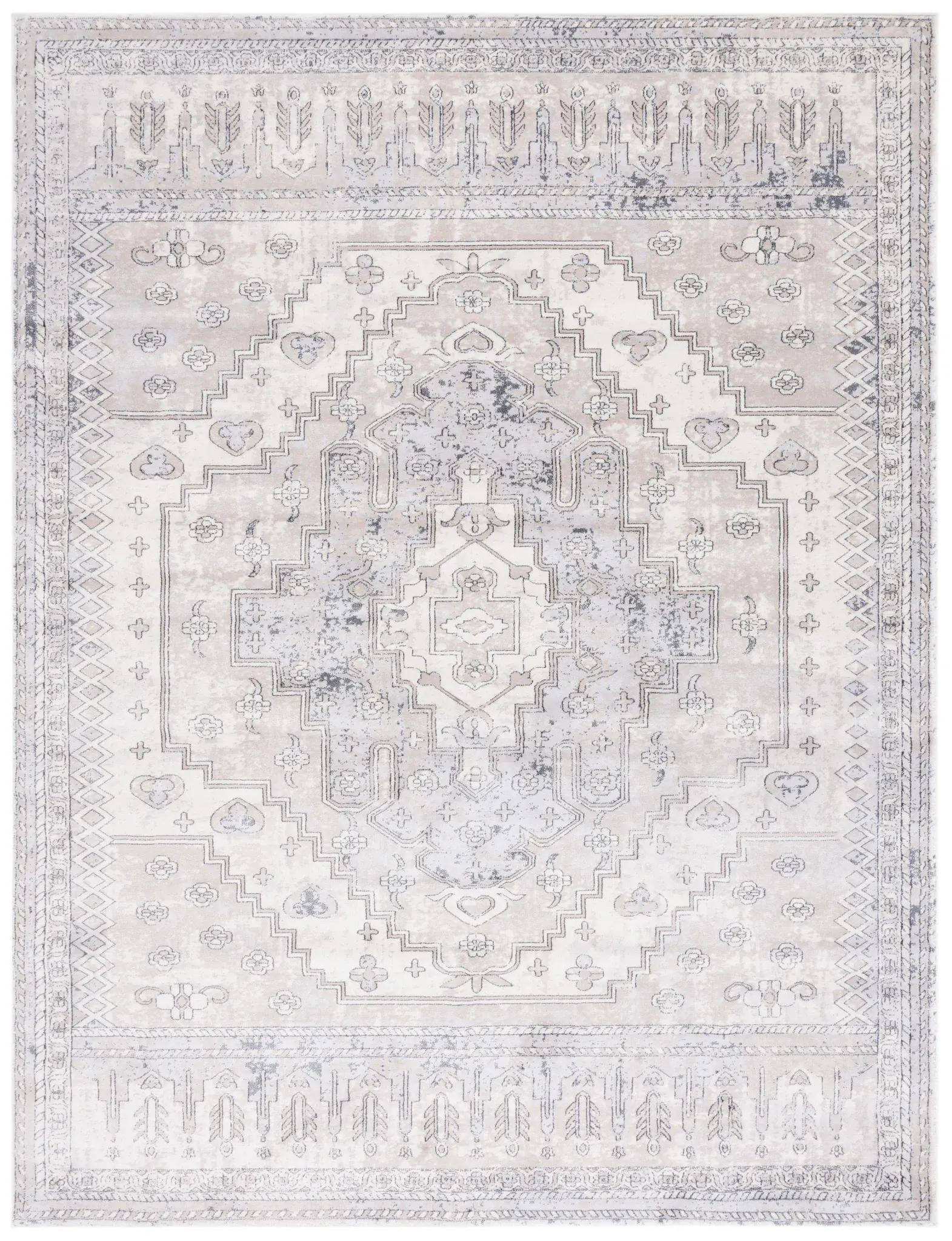 Carnegie Geometric Medallion Rug