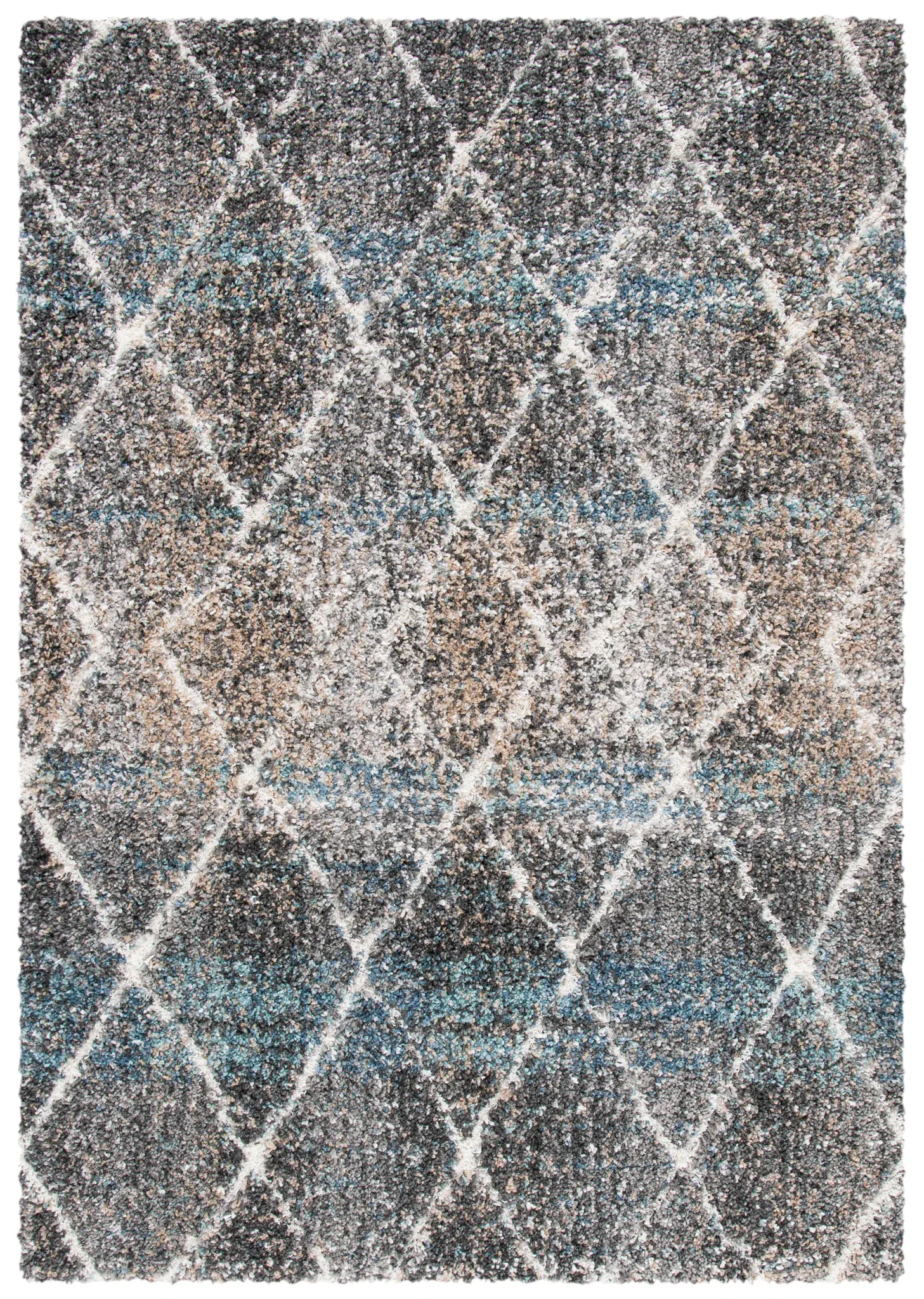 Canyon Diamond Trellis Shag Rug