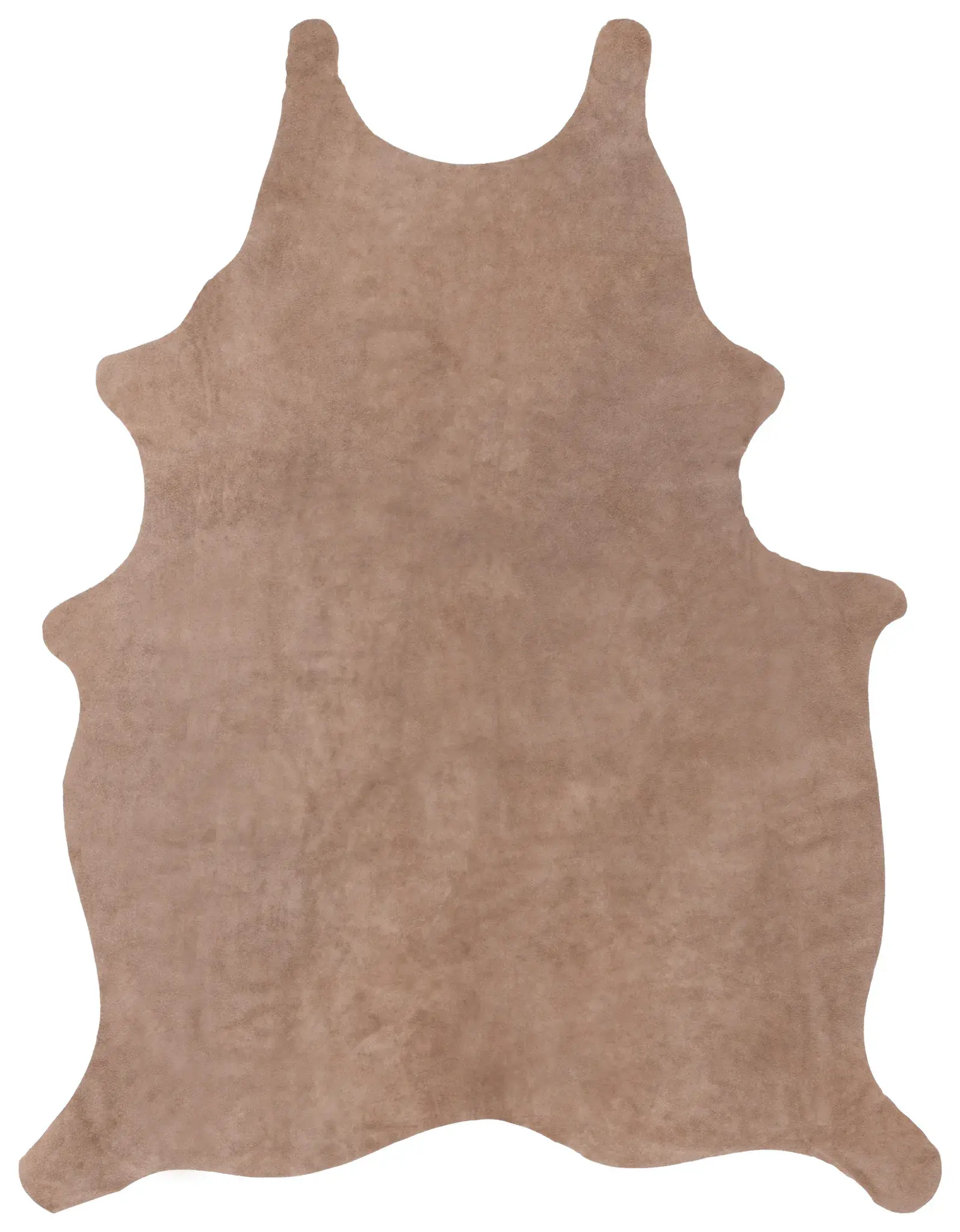 Suede Cowhide Shaped Rug