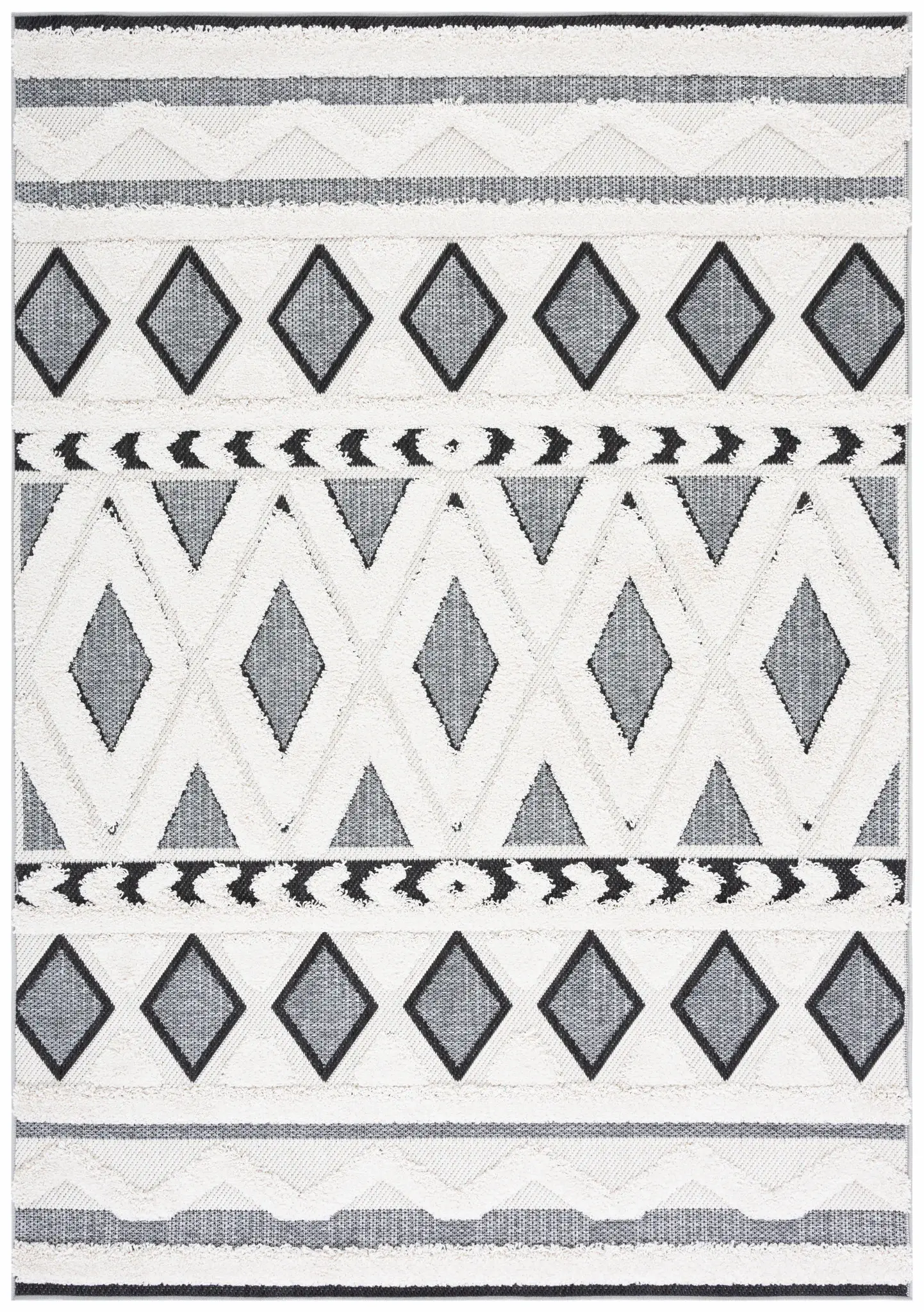 Cottage Tribal Diamond Outdoor Rug