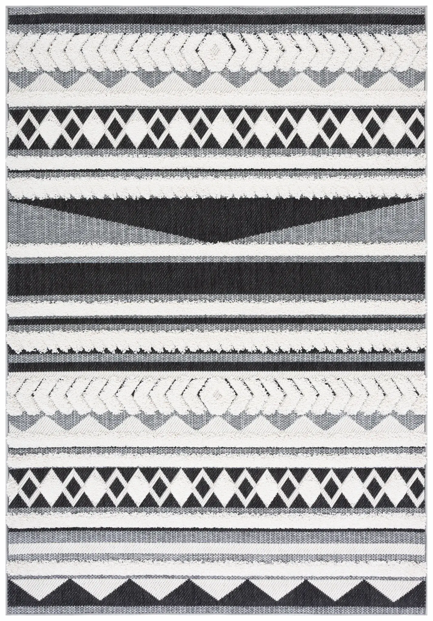 Cottage Tribal Stripe Outdoor Rug
