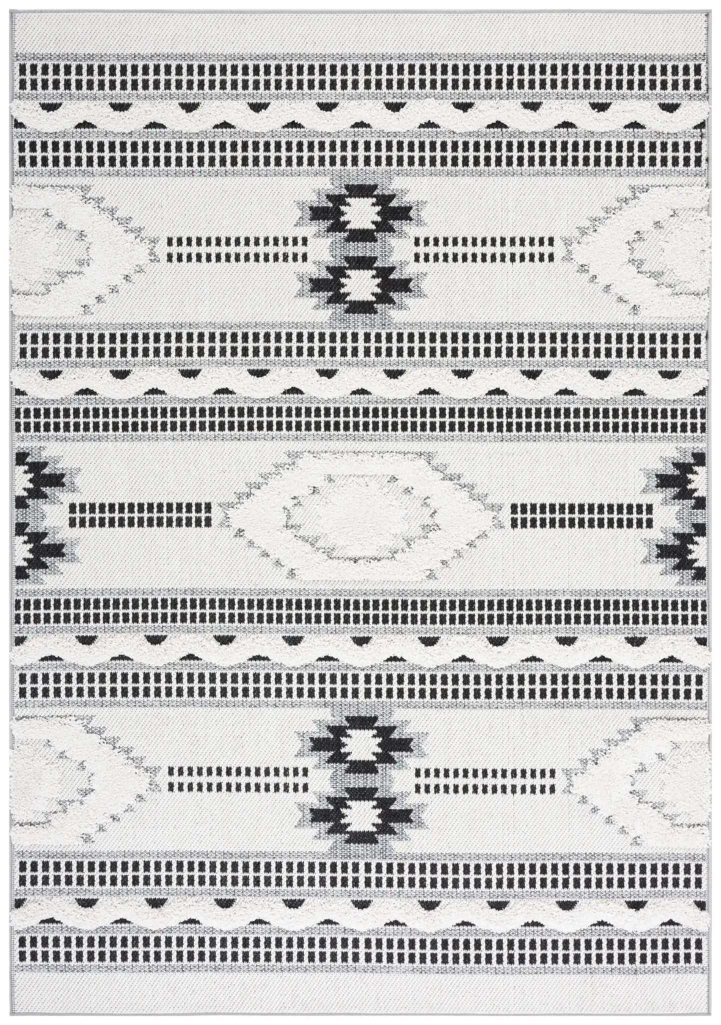 Cottage Tribal Banded Outdoor Rug