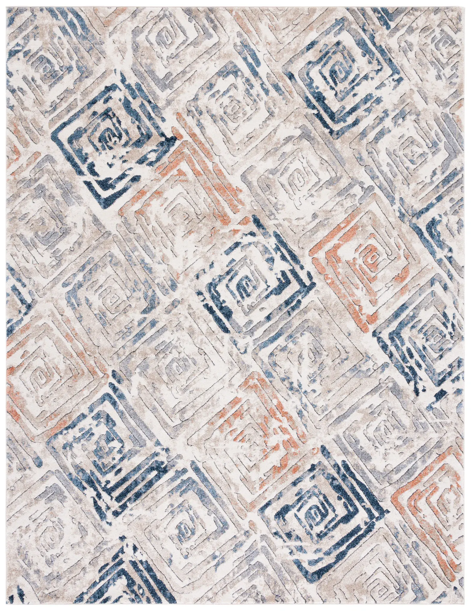 Coppertone Nested Square Rug