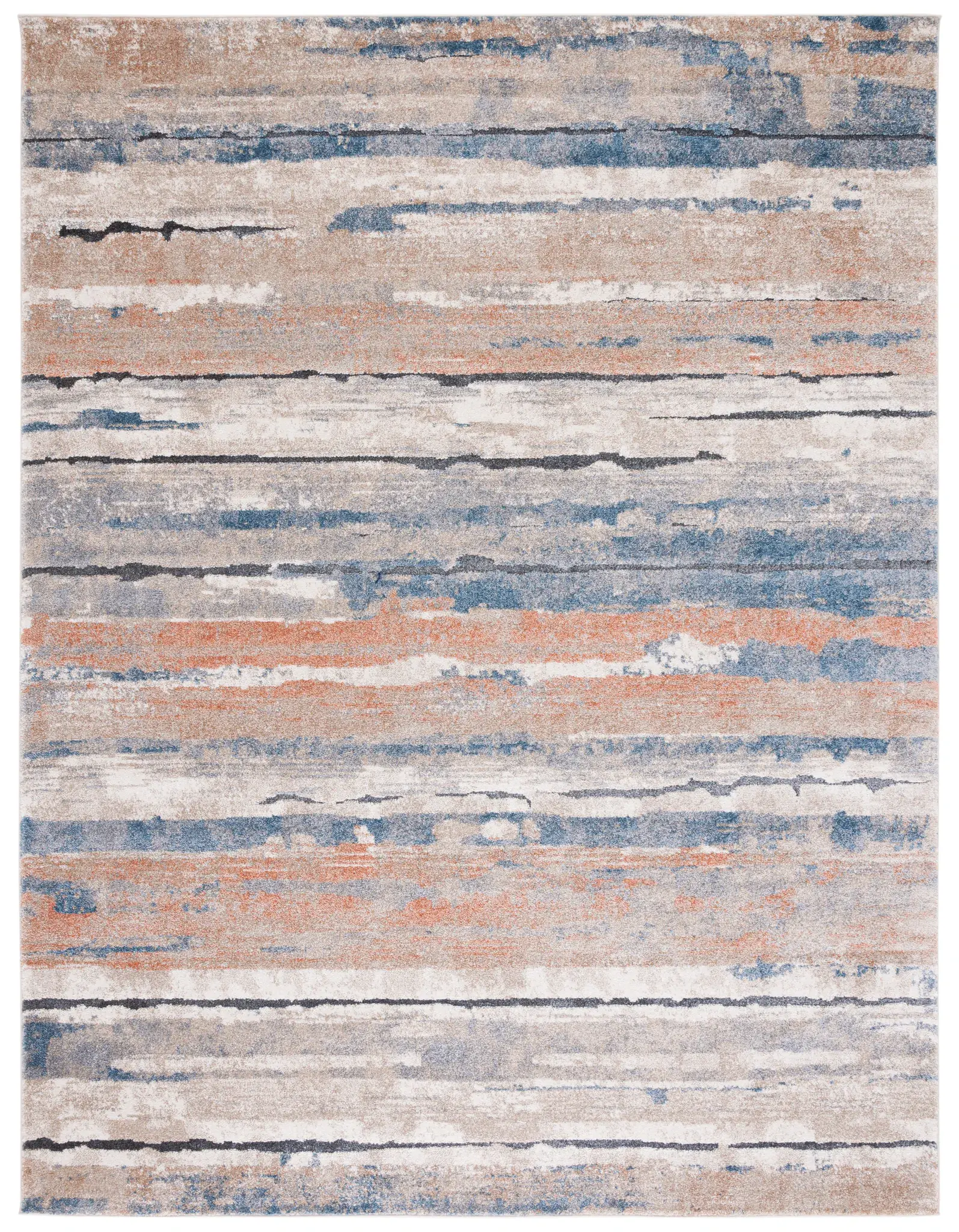 Coppertone Abstract Stripe Rug