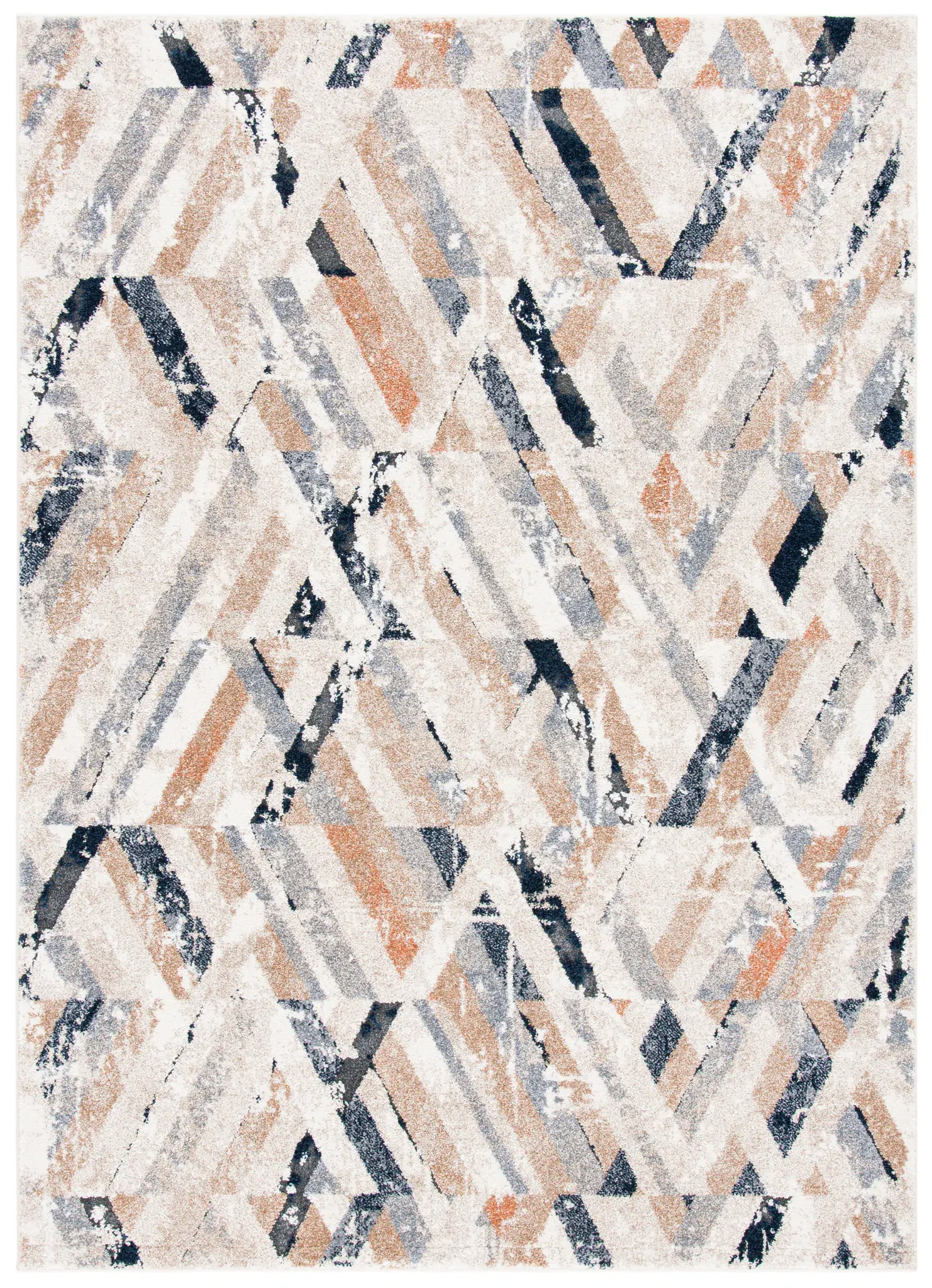 Coppertone Chevron Rug