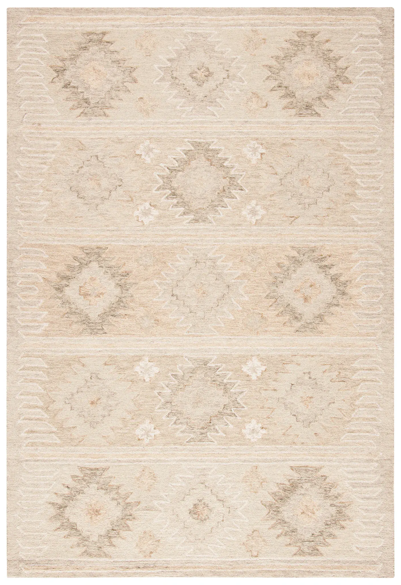 Capri Tribal Diamond Hand-Tufted Wool Rug