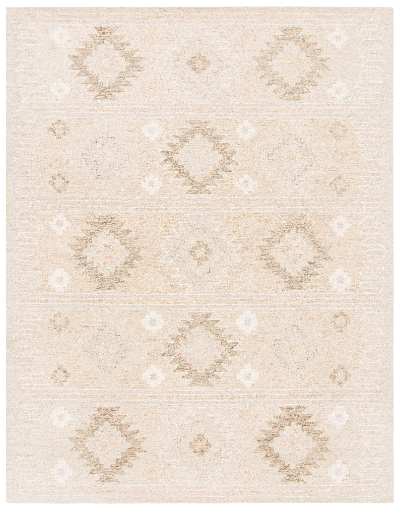Capri Tribal Diamond Hand-Tufted Wool Rug