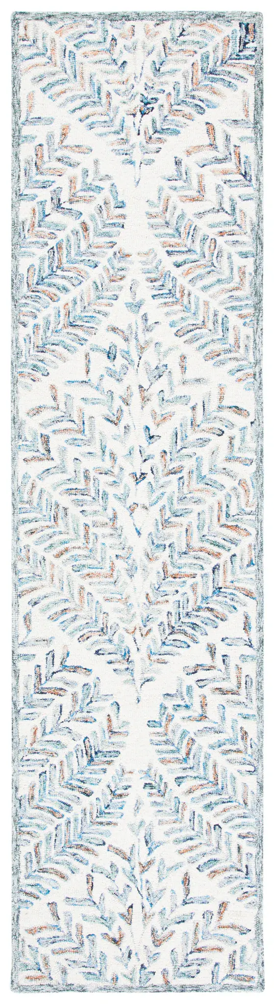 Capri Fern Diamond Hand-Tufted Wool Rug