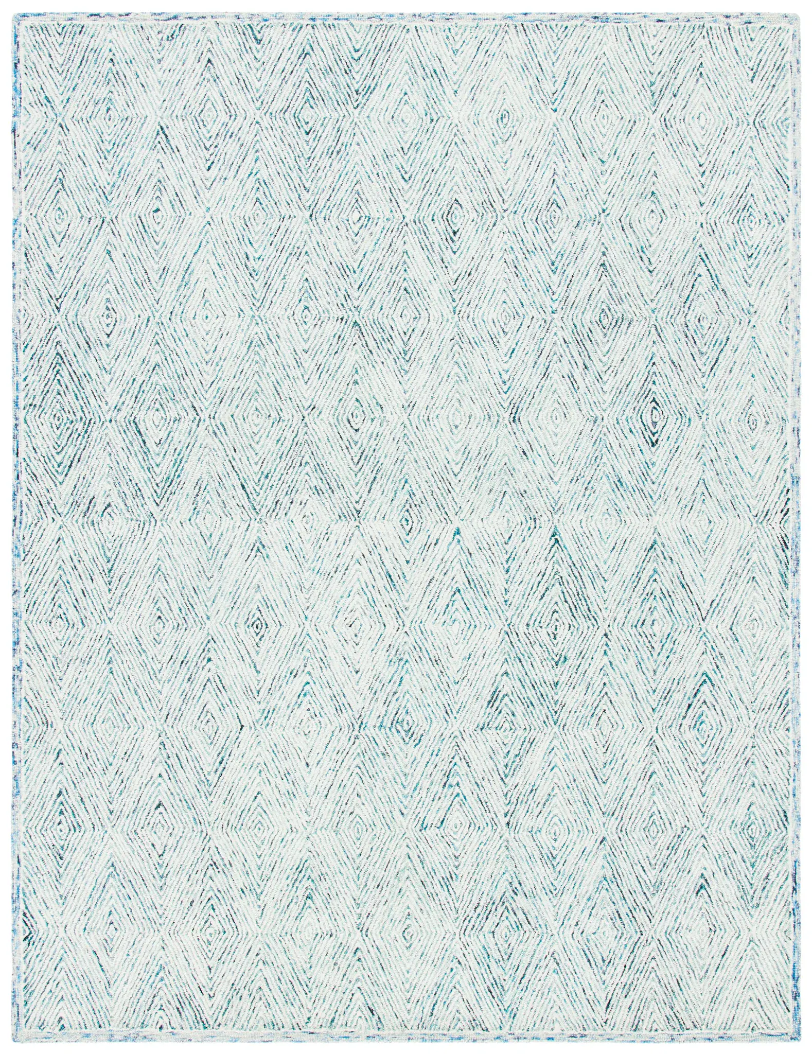 Capri Concentric Diamond Hand-Tufted Wool Rug
