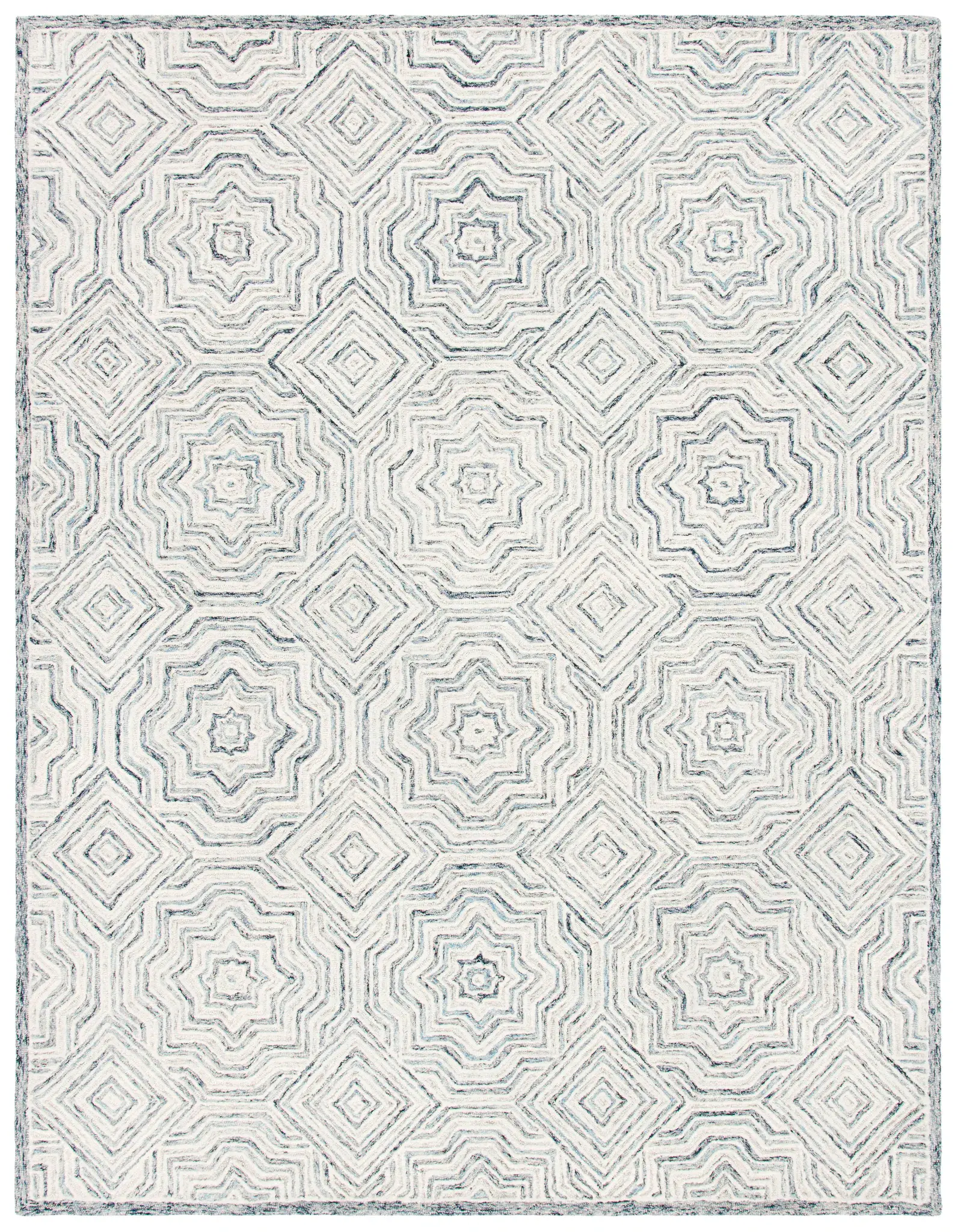 Capri Diamond Lattice Hand-Tufted Wool Rug