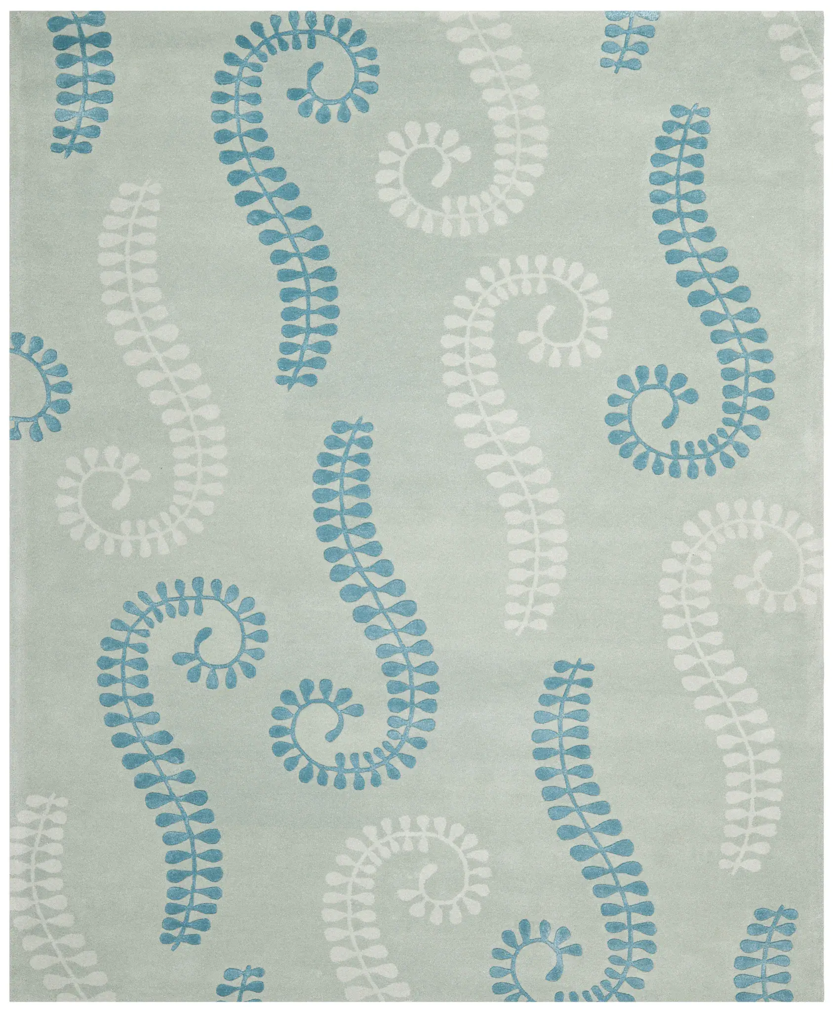 Capri Fern Hand-Tufted Wool Rug